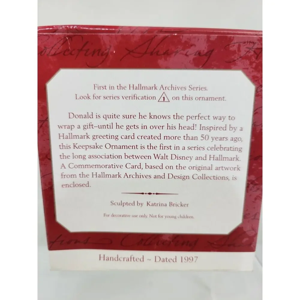 1997 Hallmark Keepsake Ornament Donald's Suprising Gift NIB
